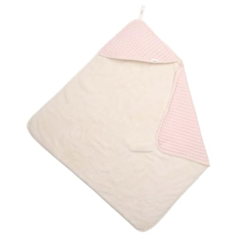 Koeka Baby Einschlagdecke - Für Babyschale - Für Wippe - Für Kinderwagen - Ideal Für Unterwegs - Mit Teddy Gefüttert - Oslo - Aus Baumwolle - Abwaschbar - Rosa - 100X100 Cm