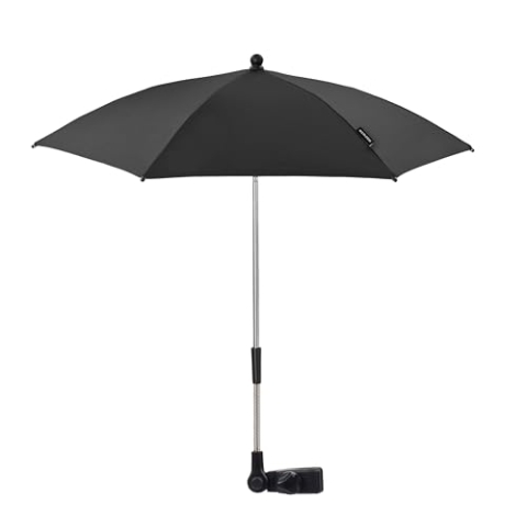Maxi-Cosi Parasol, Stylischer und Praktischer Sonnenschirm Kinderwagen und Viele Mehr, mit UV-Lichtschutz 50+ inkl. Univsersal-Befestigung, Black