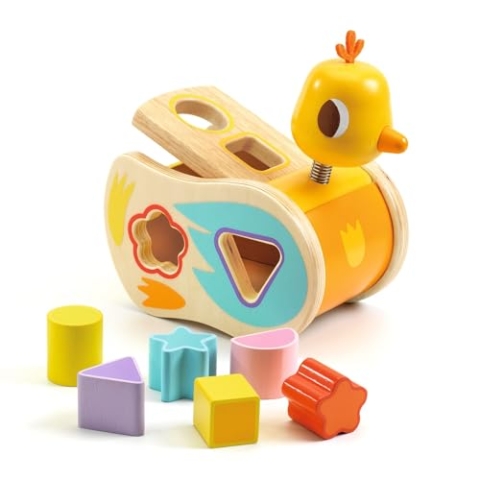 Djeco Boitatou DJ06325 Baby-Farbe aus Holz, für die ersten Jahre