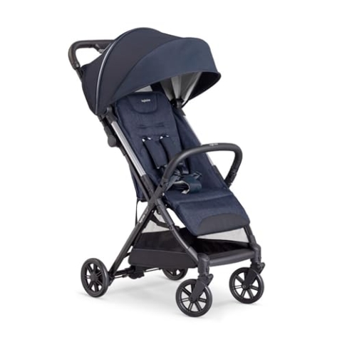 Inglesina Kinderwagen Quid2 Midnight Blue mit silbernem Rahmen