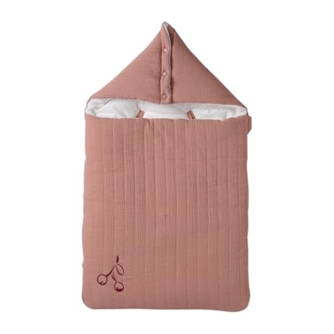 VERTBAUDET Babynest für den Sommer, aus Baumwollgaze, Rosa, TU