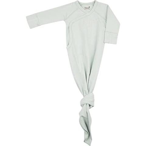 Timboo knotted baby gown - Sea Blue