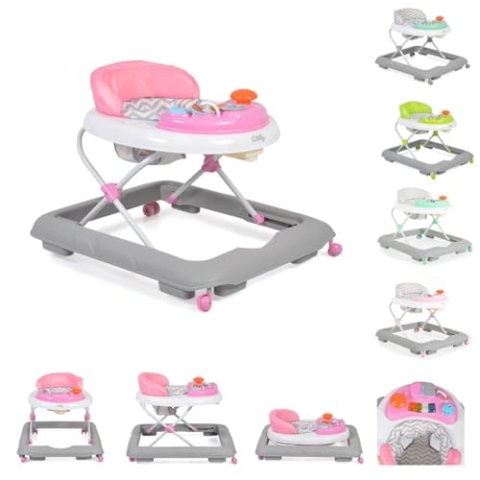 Cangaroo Cody Lauflernhilfe, Gehfrei für Babys mit Spielecenter ab 6 Monate, zusammenklappbar rosa 3951