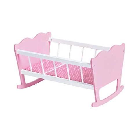 PINOLINO 253414 Puppenwiege 'Jasmin' komplett 4-teilig rosa 1 stück
