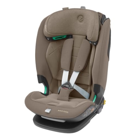 Maxi-Cosi Titan Pro² i-Size Kindersitz, 76-150 cm, 15 Monate-12 Jahre, G-CELL-Seitenaufprallschutz, Easy-in Gurtsystem, ClimaFlow, AirProtect-Sicherheitskissen, 4 Liegepositionen, Authentic Truffle