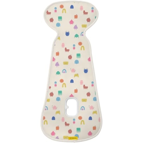 AeroMoov - Baby Sitzauflage Air Layer - Einlage Für Autositz oder Kinderwagen - Gruppe B - Antischwitz Sommerbezug - Bio-Baumwolle - Funny Shapes