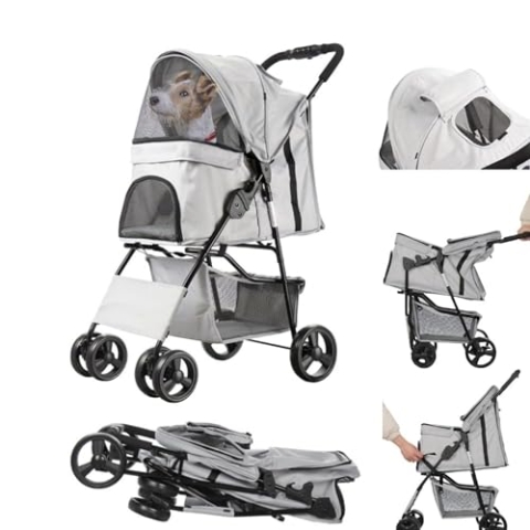 HIPET Hondenbuggy Senna Grijs