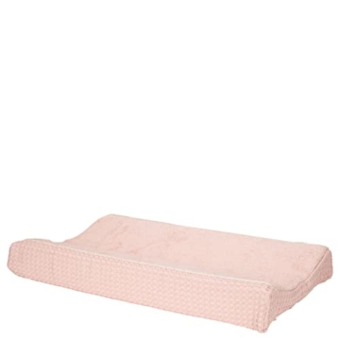 Koeka Wickelauflagenbezug - Spannbezug Für Wickelunterlage - Amsterdam - Waffelstoff Aus Baumwolle - Atmungsaktiv - Abwaschbar - Rosa - 45X73 Cm