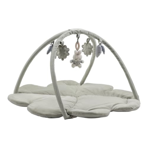 nijntje miffy x Little Dutch NIJN461 Activity Krabbeldecke mit Spielbogen Hase Miffy - Lucky Leaves