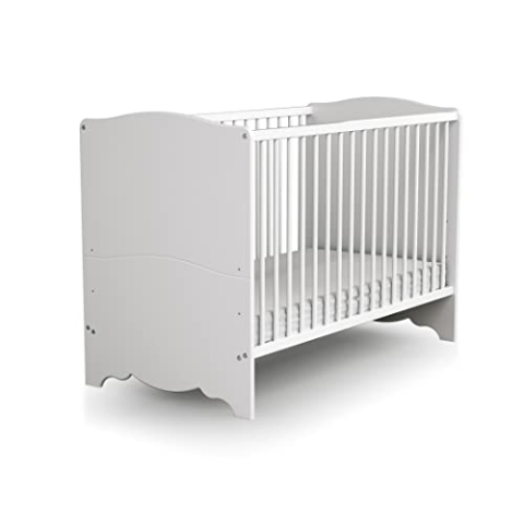 AT4 - Babybett MARELLE Holz Weiß 60 x 120
