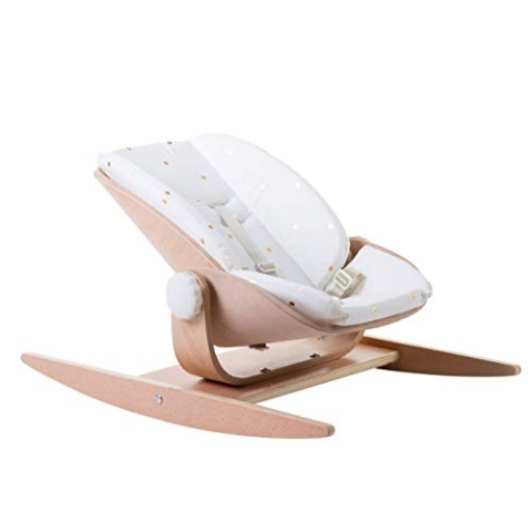 Childhome - Wood Rock Sitzkissen Jersey Gold Dots