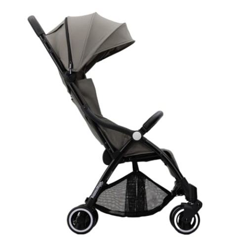 Hamilton by Yoop X1 Plus Buggy – 2 in 1 Kinderwagen – Premium stroller mit MagicFold-Technologie – Faltbarer leichter Kombi-kinderwagen mit verschiedenen Funktionen – Gris (Grau)