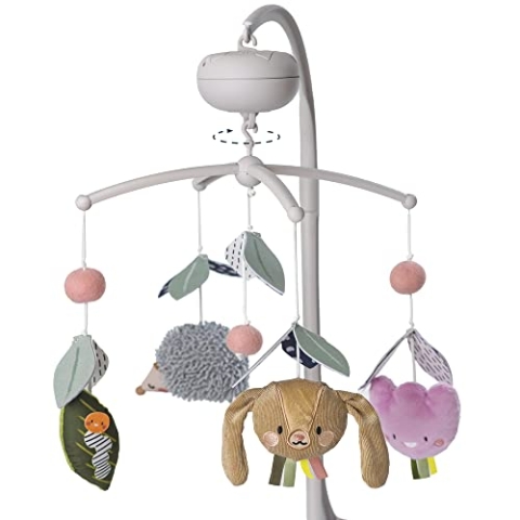 Taf Toys Baby Krippe Mobile mit beruhigenden Geräuschen, Bewegung & 30 Minuten entspannender Musik, Kinderzimmer Mobile für Baby Jungen und Mädchen Kinderzimmer Spielzeug für Babys Schlafzimmer