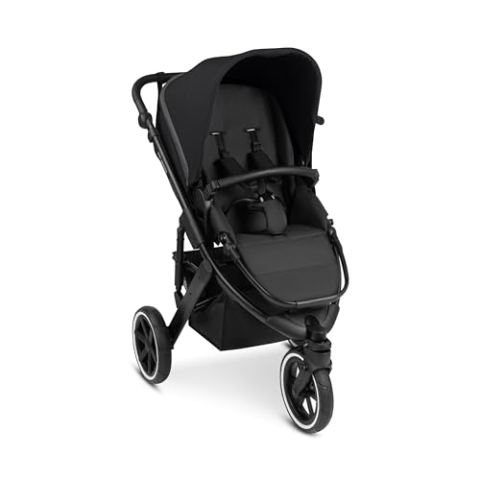 ABC Design Sportkinderwagen Salsa Run – Sportlicher Jogger Dreirad-Kinderwagen zum Laufen, Joggen & Skaten mit Sportsitz, Luftreifen, integrierter Federung und Handbremse (ink)