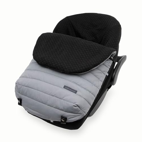 Little Unicorn Fußsack für Kindersitz, wetterfest, universelle Passform für Babyschale und Reisesystem, Design mit offenem Rücken, rutschfeste Unterseite, einfache Magnetverschlüsse, maschinenwaschbar