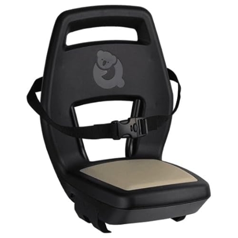 Qibbel Q344 Rücksitz 6+ Junior mit Fußstützen und Schutzplatten Khaki Schwarz