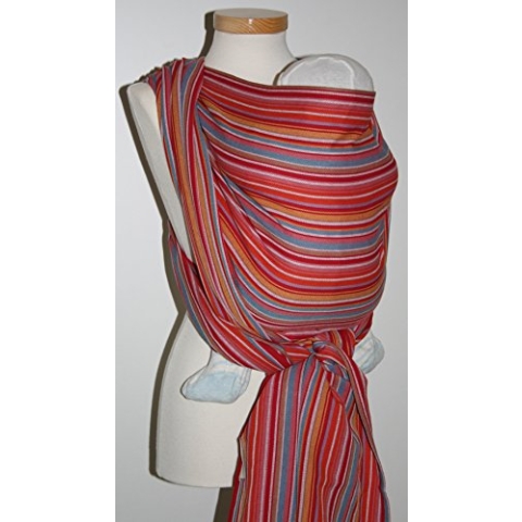 Storchenwiege Baby Ring Sling, 100% Baumwolle, deutsche Produktion, ab Geburt bis ca. 20kg (Lilly)