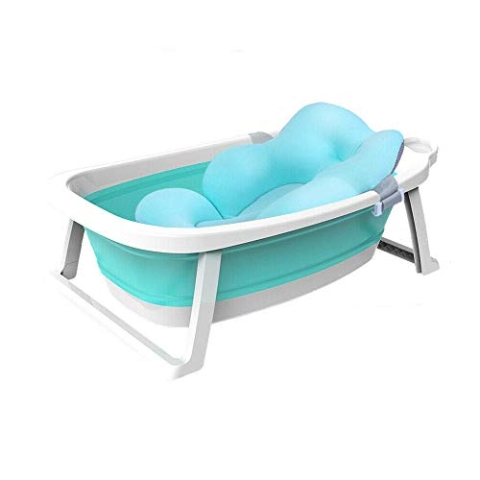 Babify Lagoon faltbare Badewanne für Babys mit Kissen Kompakt zusammenklappbar – Kissen im Lieferumfang enthalten