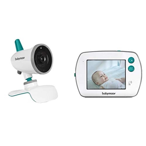 Babymoov YOO-Feel Video-Babyphone, 3,5 Zoll Touchscreen-Empfänger, Nachtsicht, 2-fach Zoom, Gegensprechfunktion, VOX-Funktion