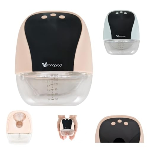 Cangaroo tragbare Milchpumpe Libera, elektrisch, verschiedene Funktionen, Akku, Farbe:beige