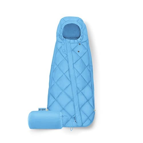 CYBEX Gold Fußsack Snøgga Mini 2, Für Babyschalen, Ab Geburt bis ca. 24 Monate, TOG 4, Beach Blue (Blau)