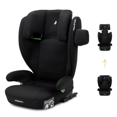 Osann Volpo SP Isofix, Kindersitz mit Isofix ab 3 Jahren, Autositz von 100 bis 150 cm - Nero