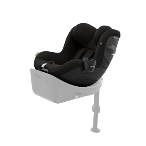 CYBEX Gold Kinder-Autositz Sirona G i-Size Comfort, Ohne Base, Ab ca. 3 Monaten bis 4 Jahre, Max. 19 kg, 61 - 105 cm (Ab Geburt / 40 cm mit Neugeboreneneinlage), Magic Black