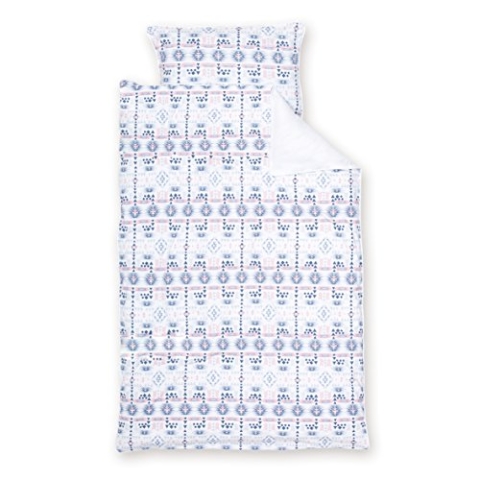 Bemini by Baby Boum 105APAWI62JP Kinderbettwäsche Jersey APAWI shade 100x140 cm und 40 x 60 cm ,blau
