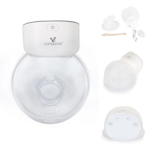 Cangaroo Milchpumpe elektrisch Eliria tragbar, Fassungsvermögen 180ml, Ventil, Farben:weiß