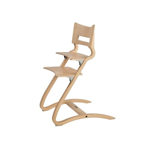 Leander Classic™ Hochstuhl ohne Sicherheitsbügel Natur - Zeitloses Design - Individuell Verstellbar - Elastische Konstruktion für die Motorik
