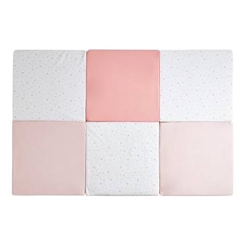 TINÉO - Maxi Tapis D'éveil - Maxi Tapis De Motricité - Maxi Tapis Bébé - Tapis de Jeu - Multifonction 5 en 1-120x180cm (Mon Coeur)