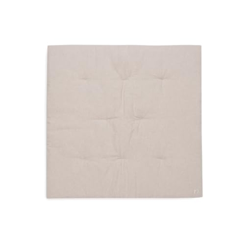 Jollein Krabbeldecke für Baby - Harvest Natural - 70% Baumwolle, 30% Leinen - Laufgittereinlage - 100x100 cm - Spieldecke Baby