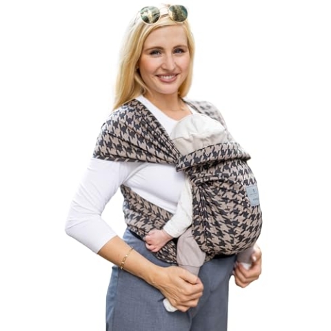 manduca Twist Babytrage - Leichte und einfache Babytrage mit Kängurutasche und weichem Bauchgurt - für Neugeborene von der Geburt bis zu 15 kg - Bio-Baumwolle