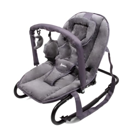 Baninni Velour Babywippe Malena, Grau
