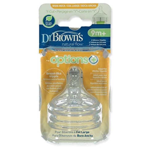 Dr. Brown's Natural Flow Wide Neck Nipples - Multipacks - Y Cut by Dr. Brown's