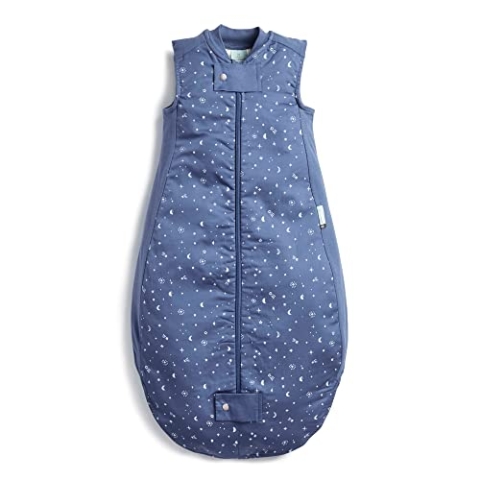 ergoPouch Baby Schlafsack, 2-4 Jahre, Für jede Jahreszeit | Night Sky | TOG 1.0 | Pucksack, 2-in-1, Pucktuch, Puckdecke, Swaddle, Wickeltuch | Mit Stretch für Arme und Hals