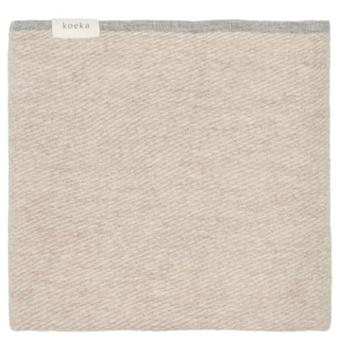 Koeka Babydecke - Baby Strickdecke - Für Kinderwagen Und Wiege - Ungefuttert - Toronto - Wollmischung - Ultra Weich - Beige - 75X100 Cm