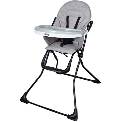 Ding Nemo Babyhochstuhl klappbar, mit Tisch, ab 6 Monate, grau 6200