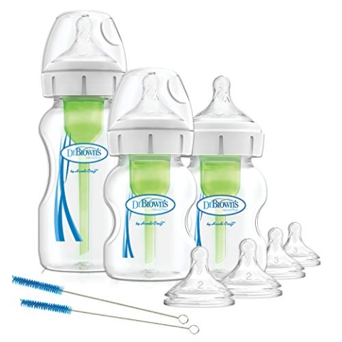 Dr. Browns Options+ Weithals-Babyflasche gegen Koliken, Starterset