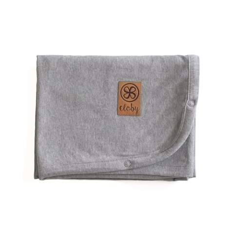 Cloby CBY-UVB-GR multifunktionale Babydecke mit UV-Schutz (UPF 50+) grau