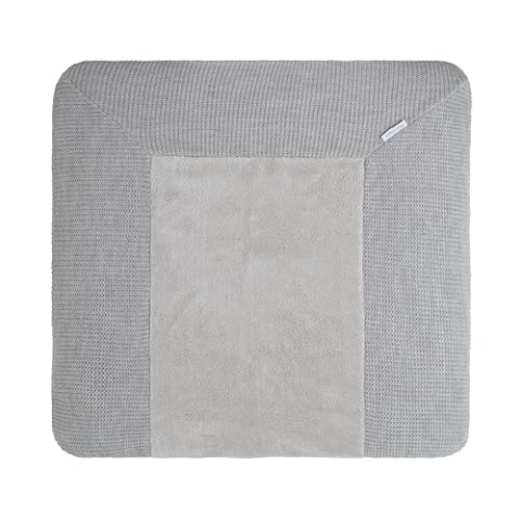 Baby's Only - Baby Wickelauflagenbezug 75x85 cm - Wickelauflage Hope - Strickbezug für Wickelunterlage - Bezug für Jungen und Mädchen - Dusty Grey