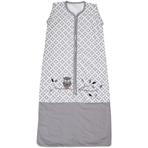 TAFTAN ZZ-710 Schlafsack Sommer Eulen, 70/90 cm, grau