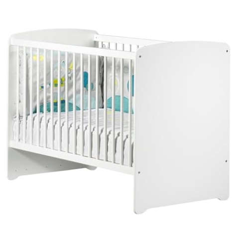 Baby Price New Basic Babybett 3 Positionen weiß 120 x 60 cm
