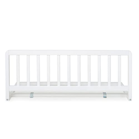 Geuther Bettschutzgitter Holz | Rausfallschutz Bett für Kinder | Bettgitter als Absturzsicherung Bett | Baby Rausfallschutz Elternbett, Rausfallschutz Kinderbett & Baby Bett in 90 cm Länge, Weiß