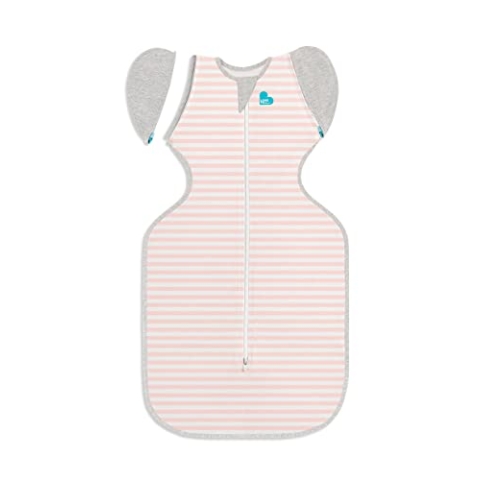 Love To Dream Pucksack Onesie Overall, Groß (8,5-11kg), idealer Stoff für Moderate Temperaturen (20-24°C), Arme hoch Position, Baby Anzug, Doppelter Reißverschluss für einfache Windelwechsel, Rosa