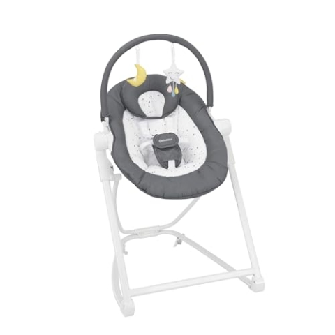 Badabulle Compact'up Moonlight Babywippe und Babyhochstuhl, 5-fach höhenverstellbar, aber der Geburt verwendbar