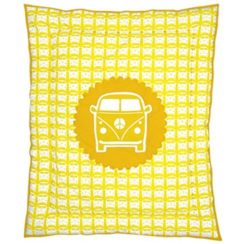 TAFTAN BX-917 Krabbeldecke das Auto, 100 x 80 cm, gelb