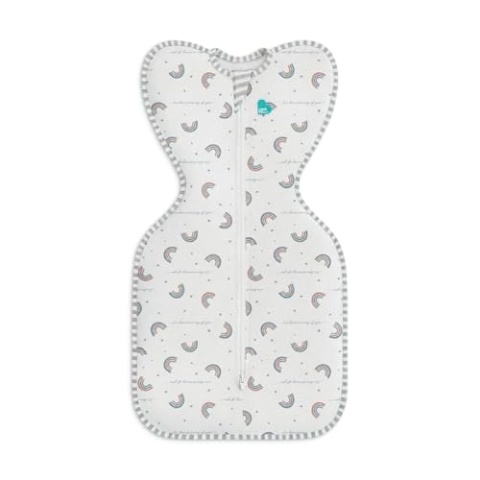 Love To Dream Swaddle Up, 6-8,5 kg, Rainbow Dream, eng anliegende Passform, unterstützt gesunden Schlaf, 1,0 TOG, ideal für Temperaturen von 20–24 °C, maschinenwaschbar, Baumwolle