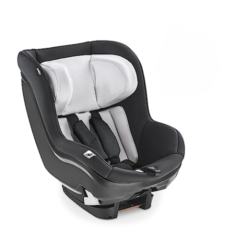 hauck i-Size Reboard Kindersitz iPro Kids für Babys ab Geburt bis Köpergröße 105 cm (0 - 18 kg), ECE R129, Gruppe 0, 1, 2, Einstellbare Kopfstütze, Isofix Basis Separat Erhältlich (Caviar)