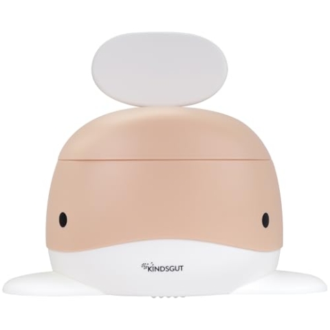 Kindsgut Kinder-Töpfchen, Babytopf WC/Klo, kinderfreundliches Wal-Design und dezente Farben, Toiletten-Training, Peach